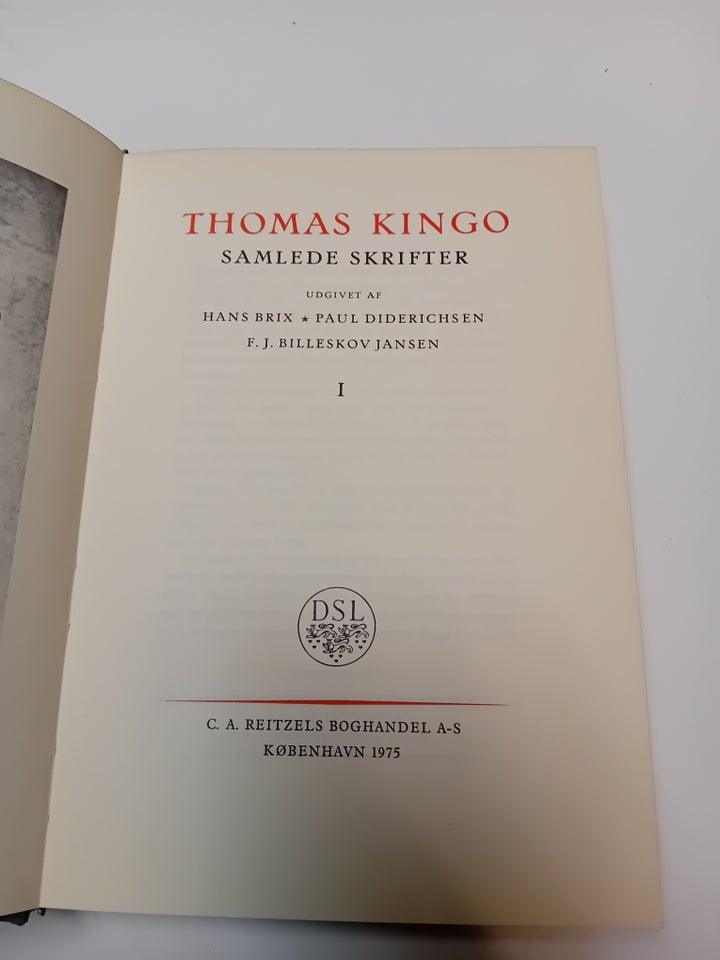 Samlede skrifter I-VII, Thomas