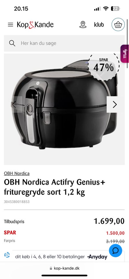 Actifry, OBH nordica