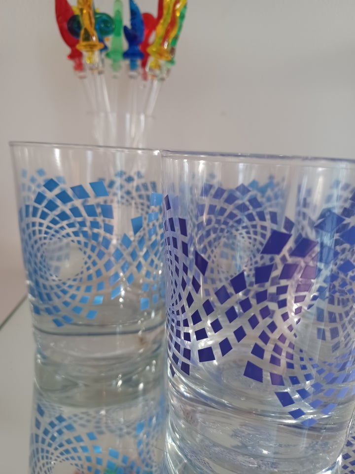 Glas Sjus glas Vintage/ retro