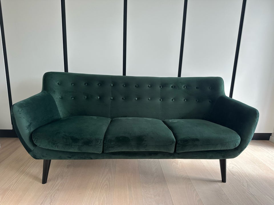 Sofa, velour, 3 pers.