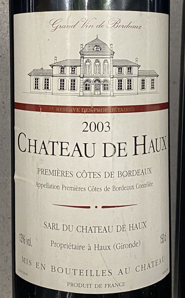 Vin, Chateau Haux Magnum