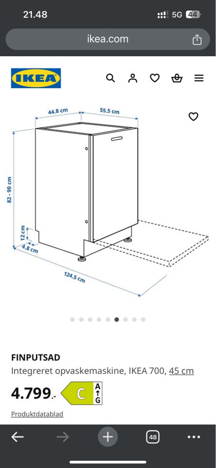 IKEA Finputsad integreret