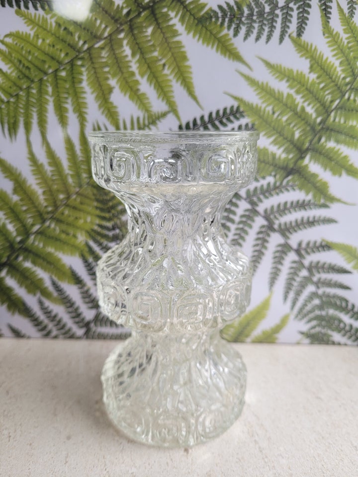 Glas, Vase Løgvase Skulptur,