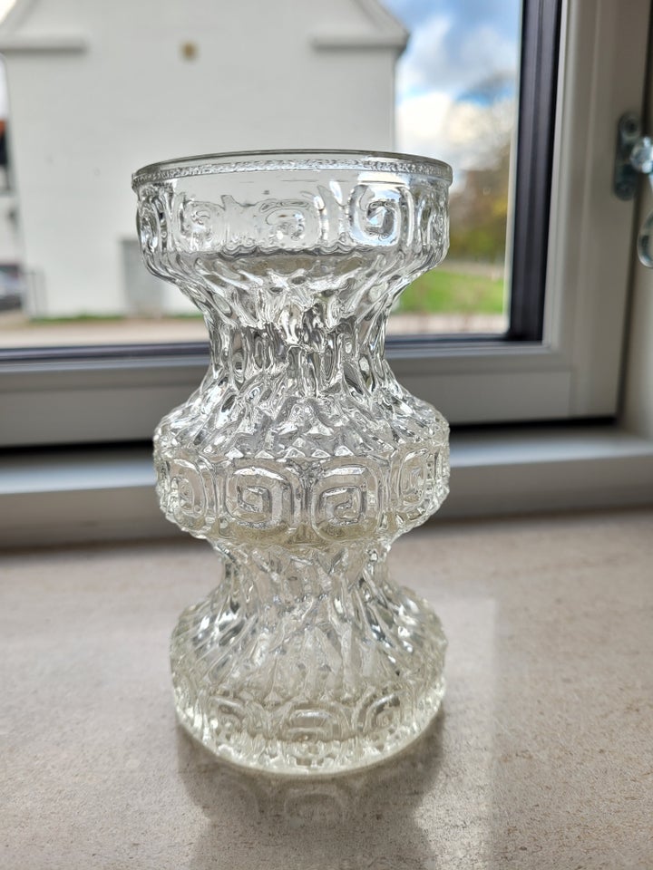 Glas, Vase Løgvase Skulptur,