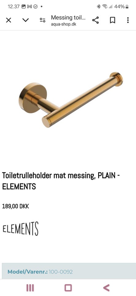 Toiletrulleholder