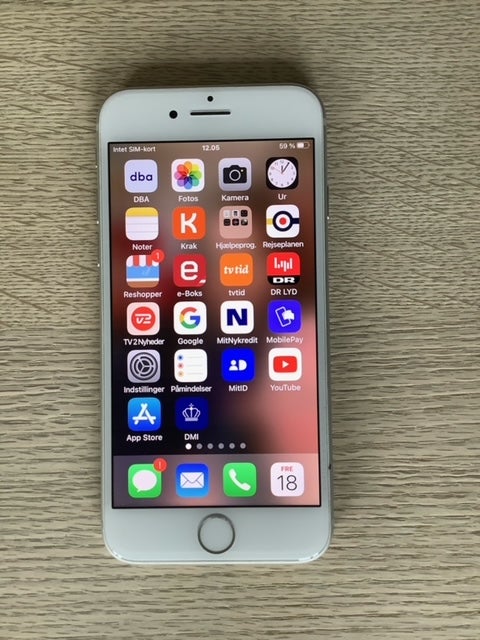 iPhone 8, 256 GB, hvid