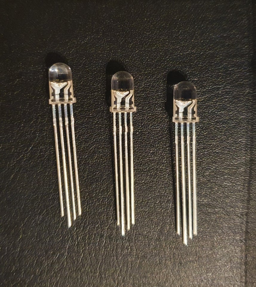 Andet, 50 stk. 4 pins 5mm RGB LED