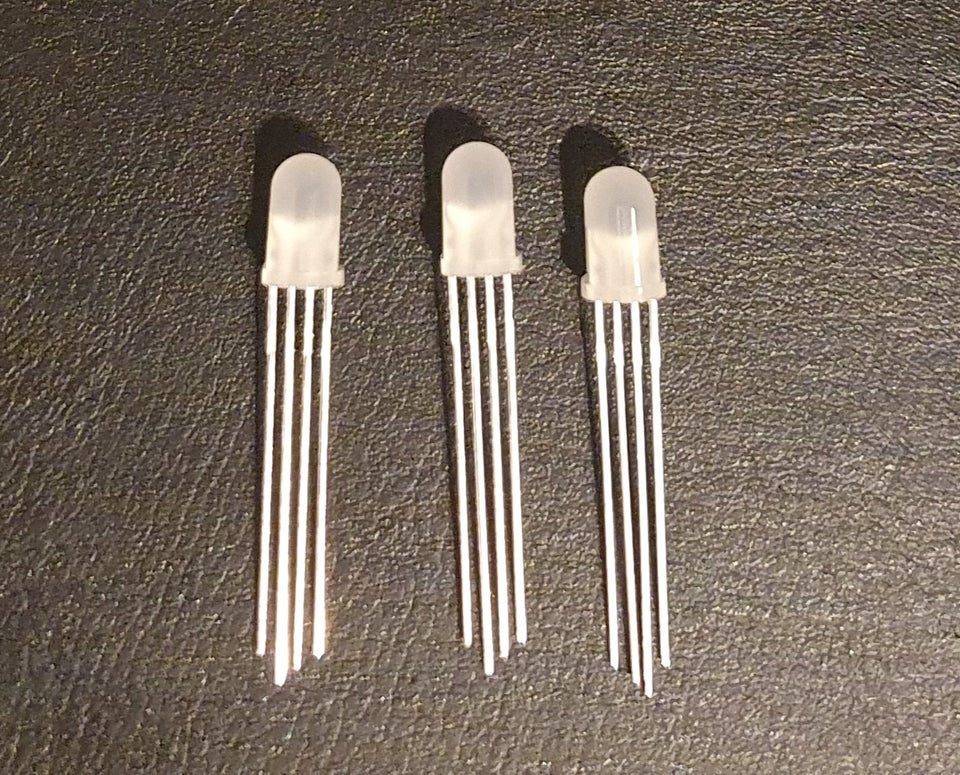 Andet, 50 stk. 4 pins 5mm RGB LED