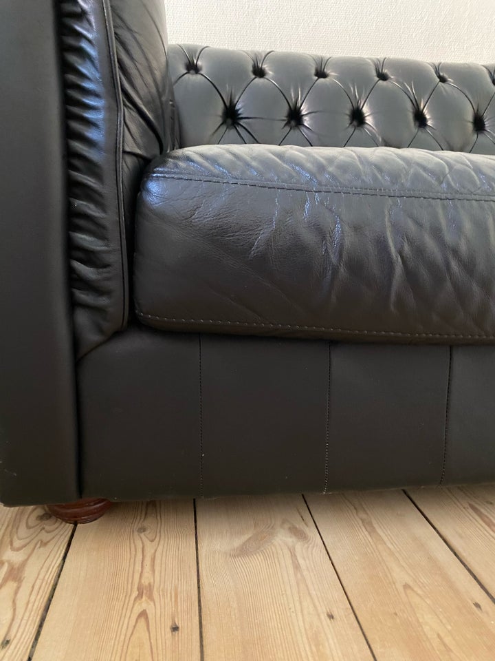 Sofa, læder, Chesterfield