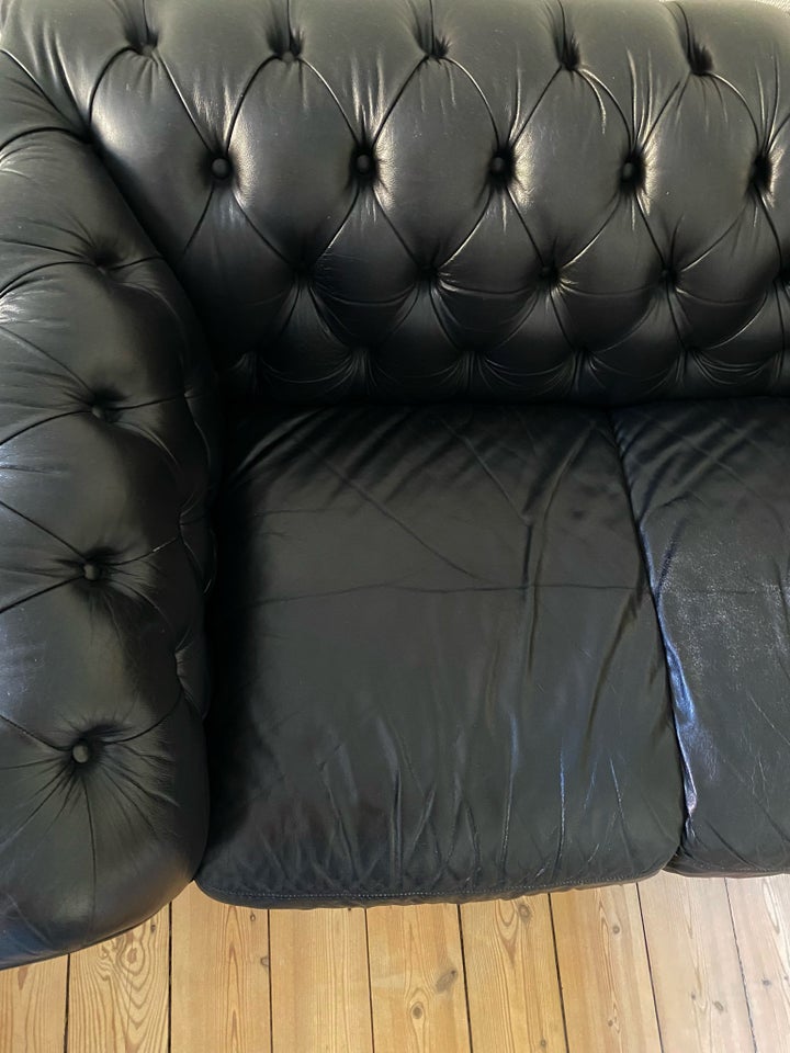 Sofa, læder, Chesterfield