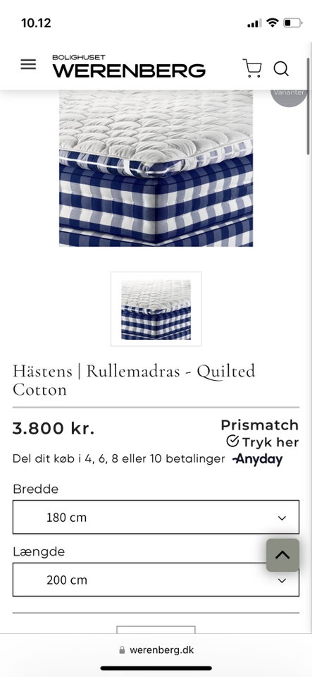 Rullemadras Hästens