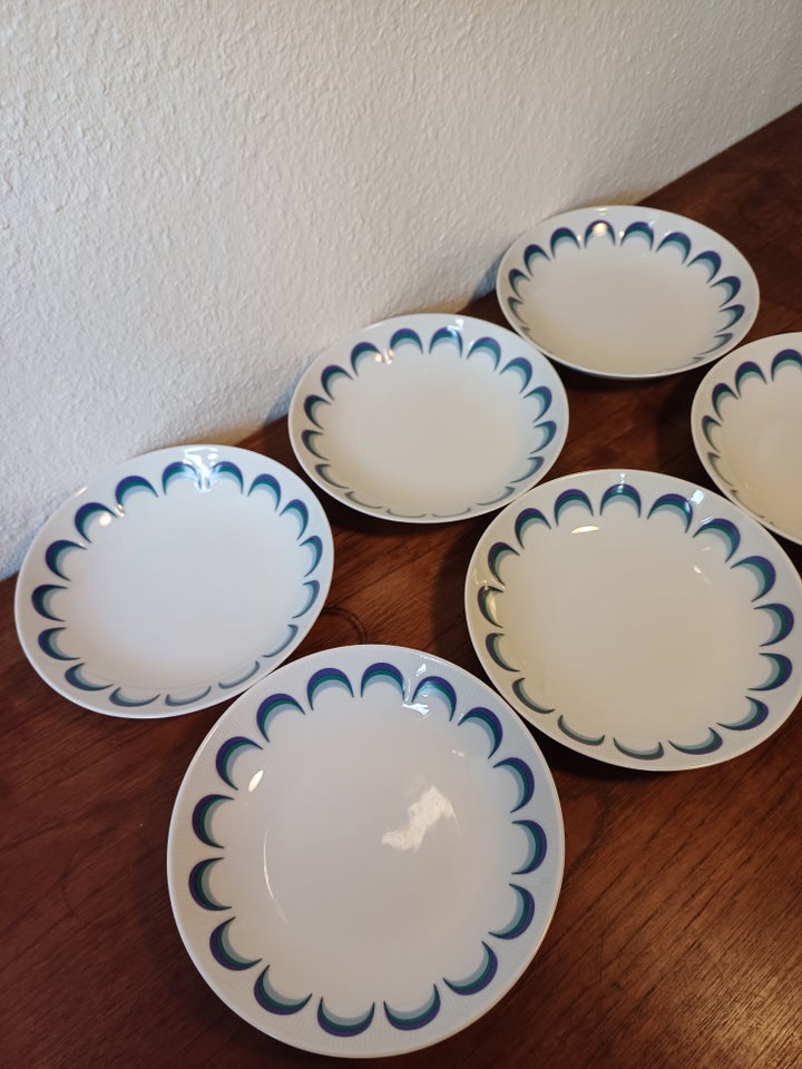 Porcelæn Seks dybetallerkener