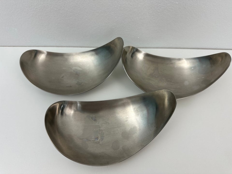 3 stk Georg Jensen 'leaf' skåle