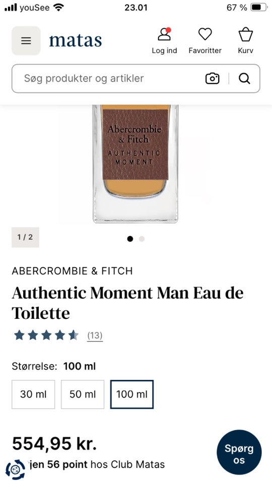 Eau de Toilette Herre perfume