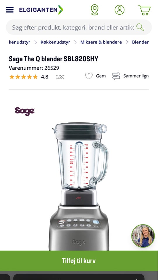 Sage Q Blender, Sage