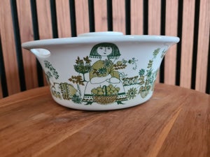 Porcelæn Retro ovnfast fad med