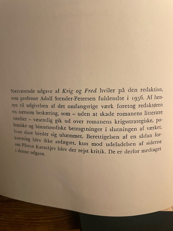 Krig og Fred - IKKE OPSPRÆTTEDE