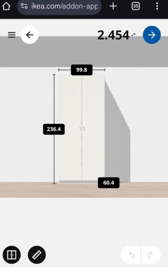 Garderobeskab, Pax, Ikea