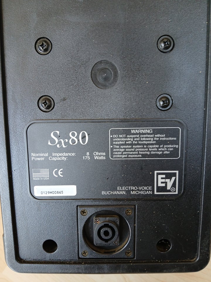 PA højtalere EV SX80