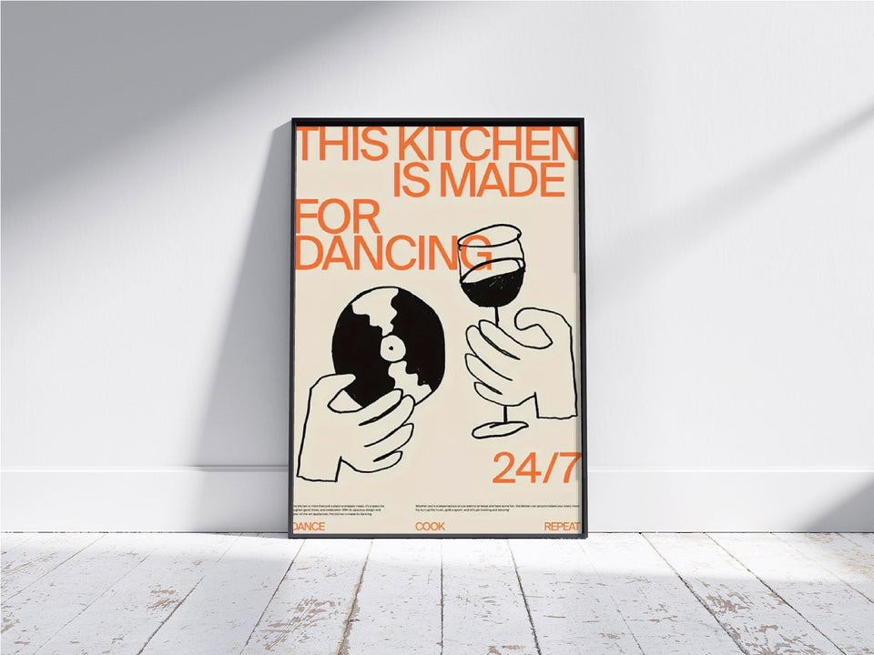 Plakat/Post - DANCING KITCHEN, b: