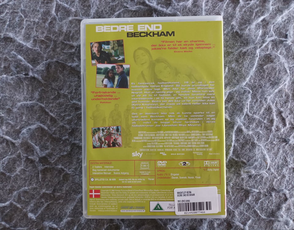 Bedre end Beckham , DVD,