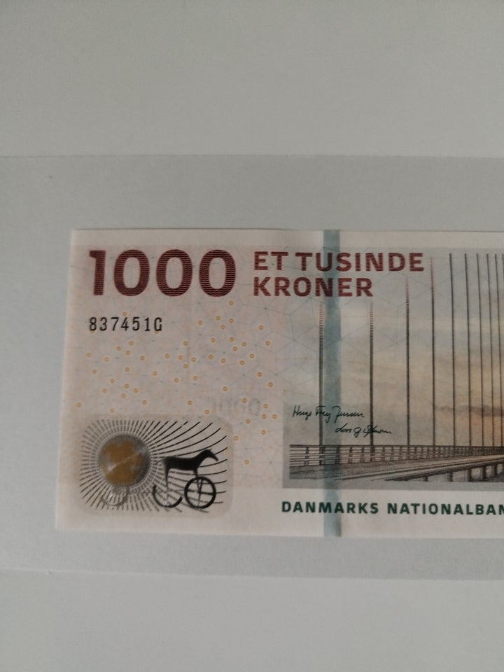 Danmark, sedler, 1000