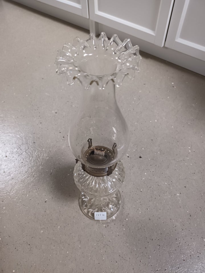 Petroleumslampe Glas 100 år gl