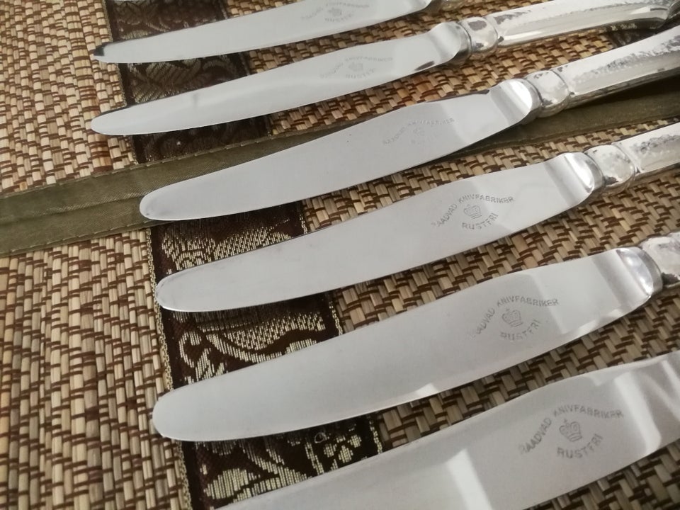 Sølvtøj 12 middagsknive 830S