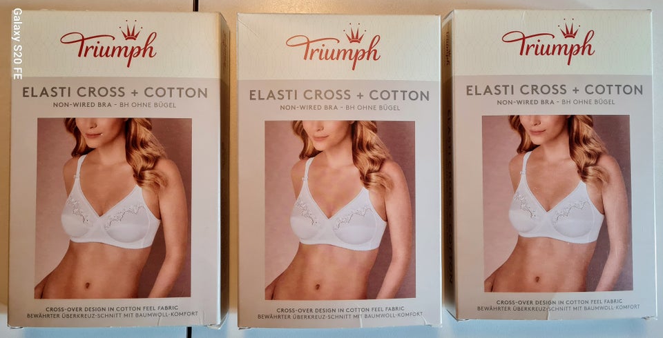 BH, Triumph, Elasti Cross + Cotton