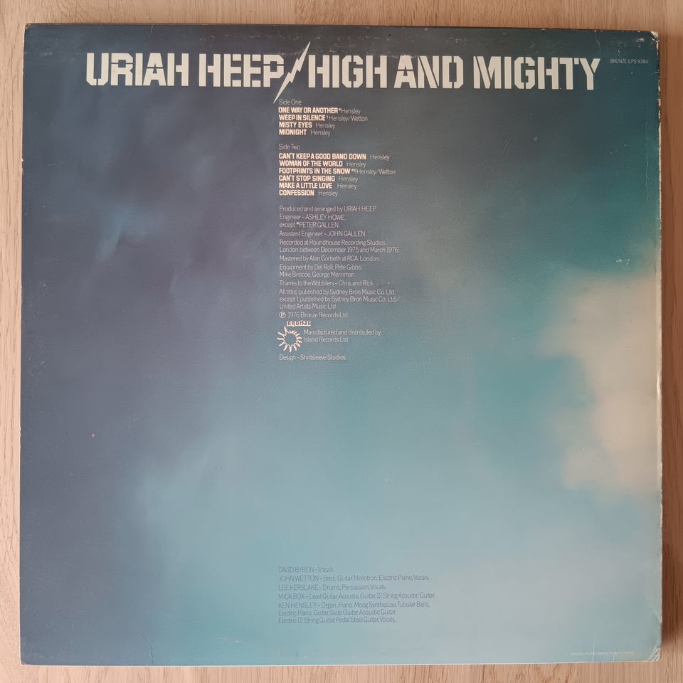 LP, Uriah heep, High and mighty