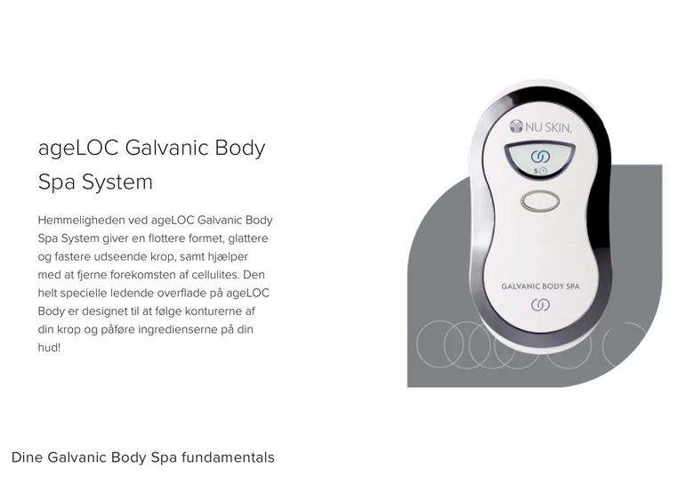 Andet, Galvanic Body, NuSkin