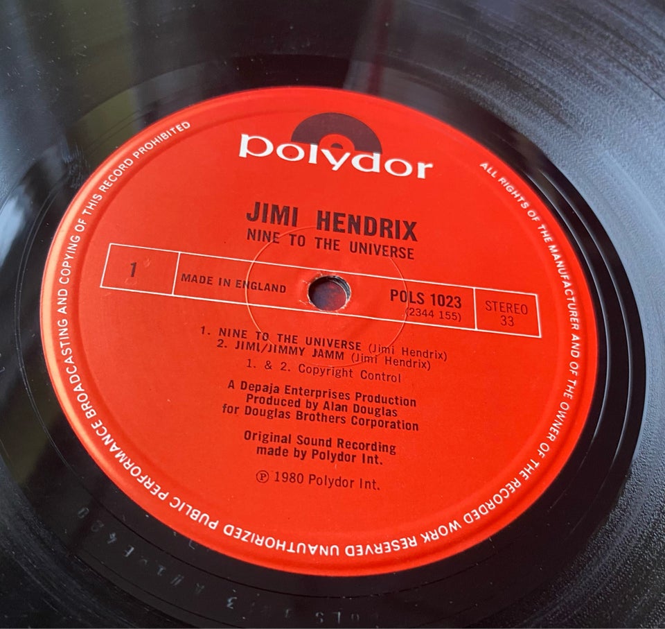 LP, JIMI HENDRIX, Nine To The