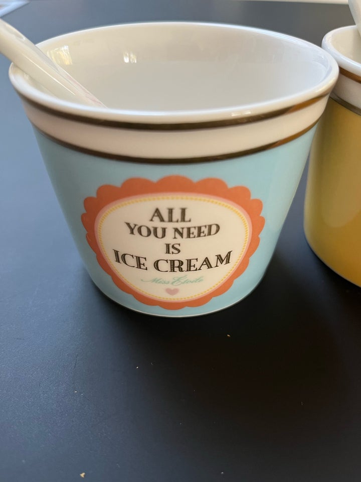 Porcelæn, Is skåle / ice cream