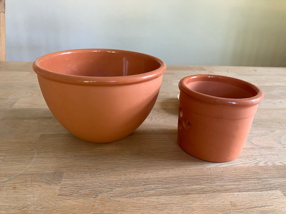 Keramik Skål og lille