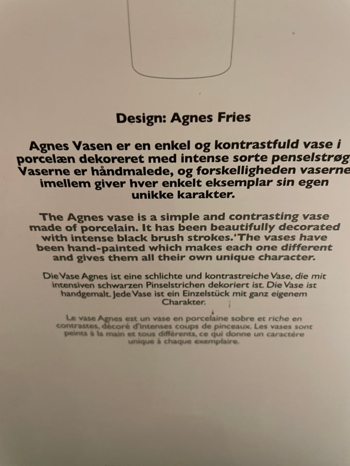 Keramik, vase, Design Agnes Fries