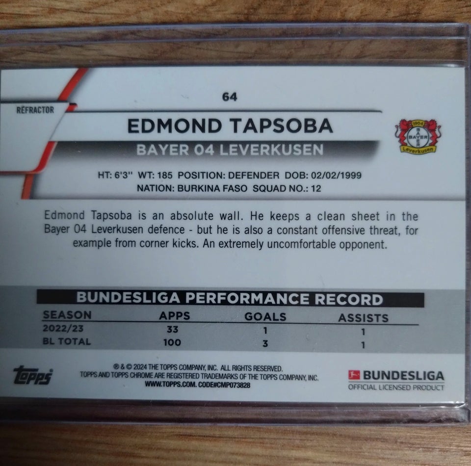 Samlekort, Topps chrome,