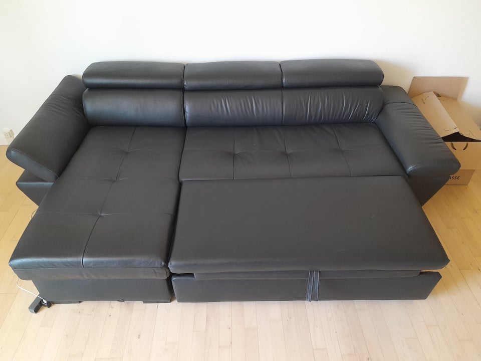 Hjørnesofa, læder