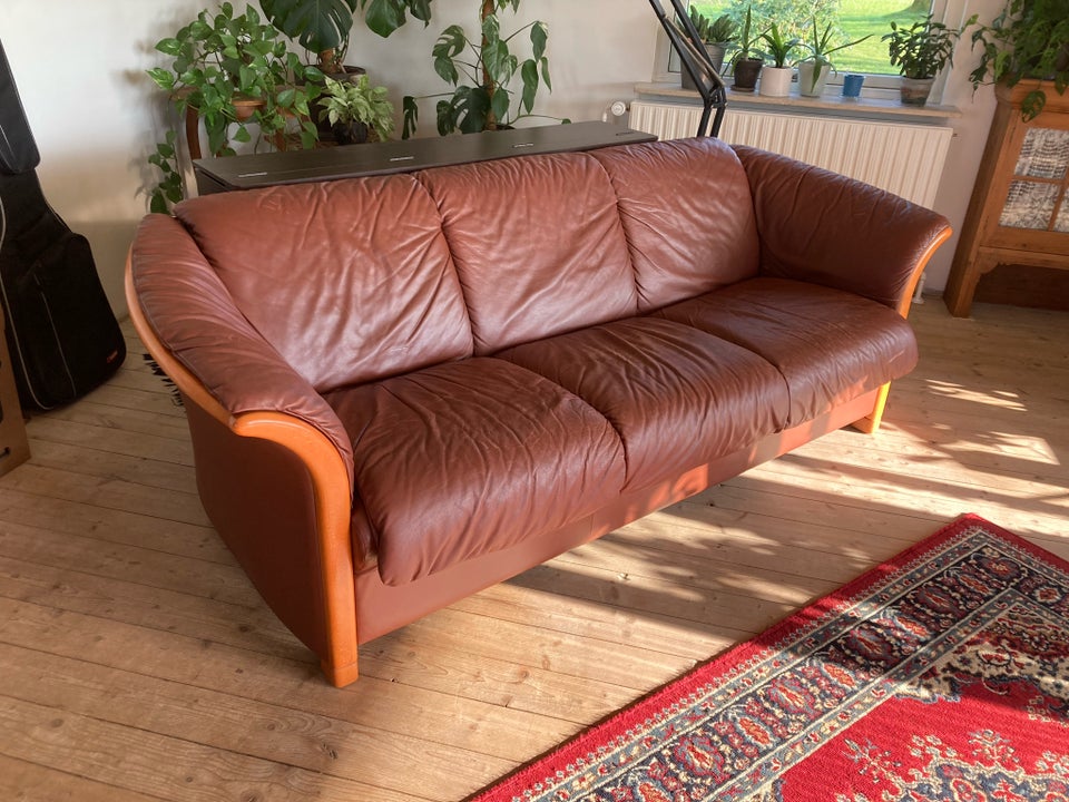 Sofa læder 3 pers