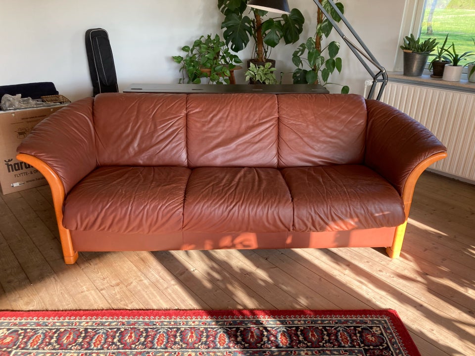 Sofa læder 3 pers