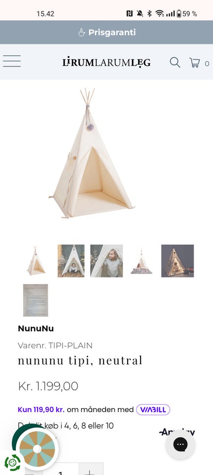 Tipi telt NunuNu tipi