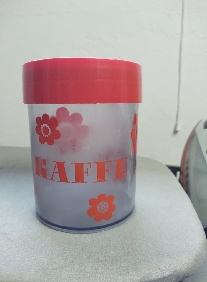 Plastik Retro kaffedåse