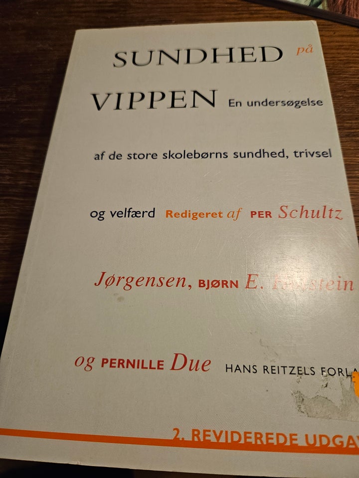 Sundhed på vippen, Per Schultz,