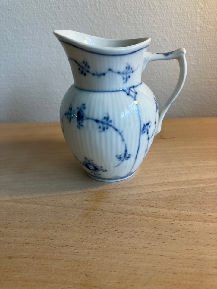 Porcelæn, musselmalet riflet