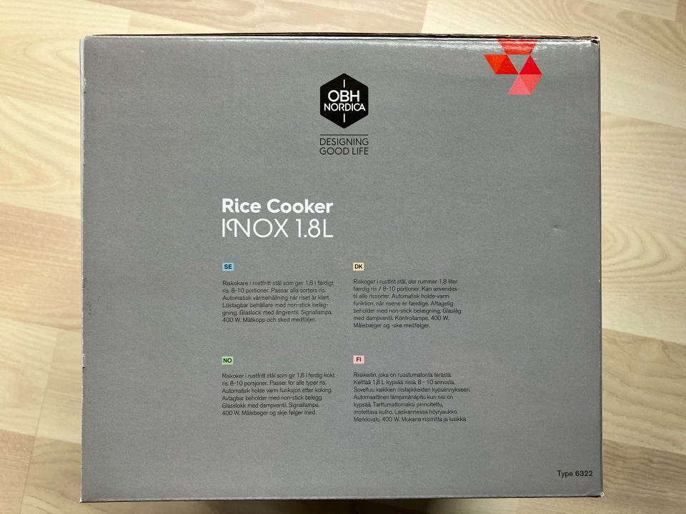 Rice Cooker Inox 18L OBH Nordica