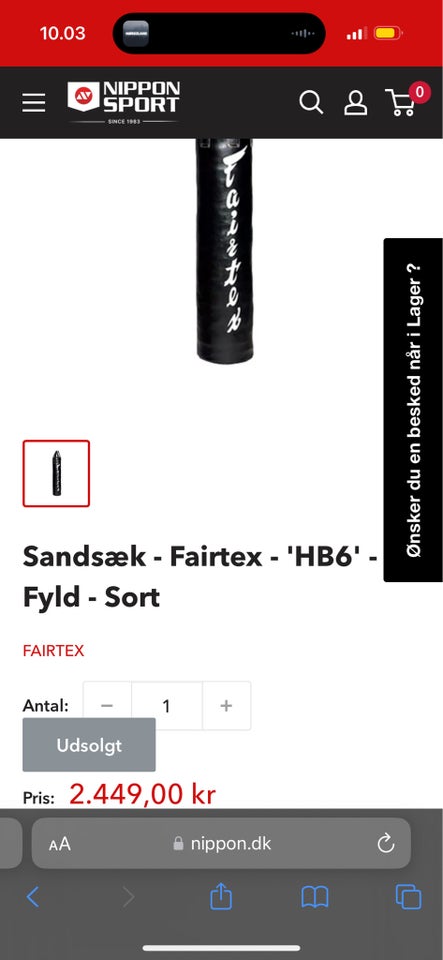 Boksesæk, Fairtex