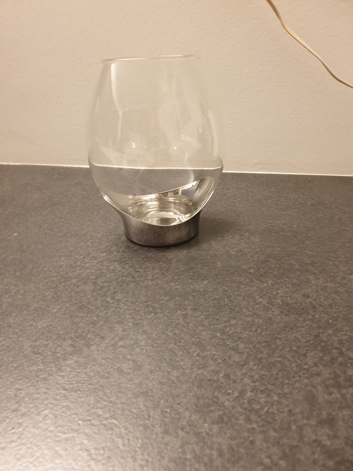 Glas lysestage georg jensen