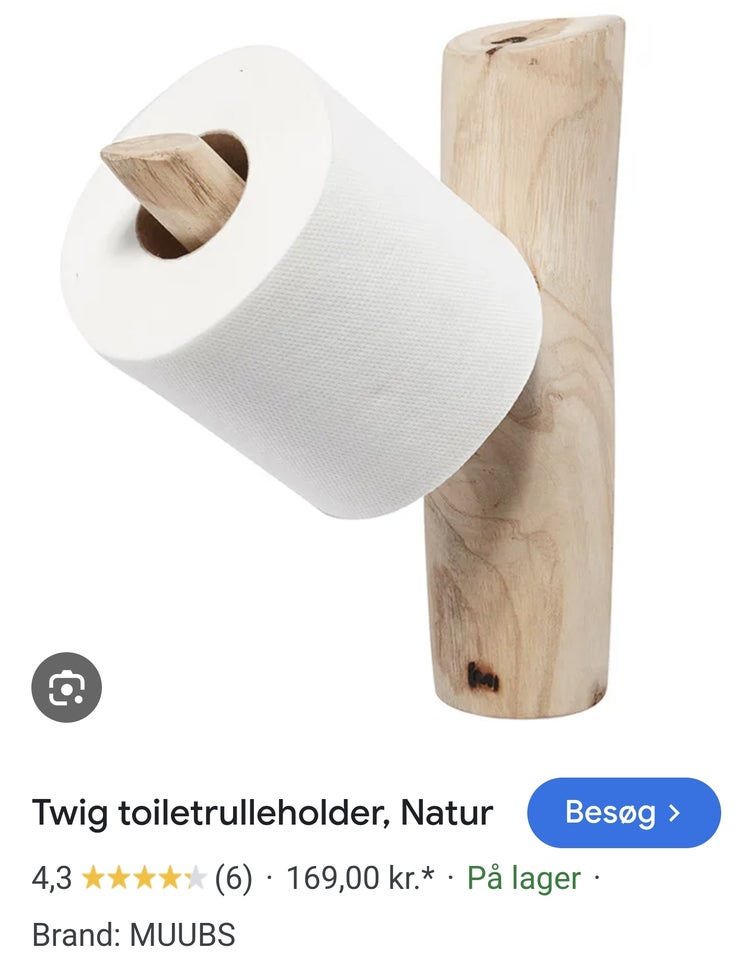 Toiletpapirholder fra Muubs i ægte