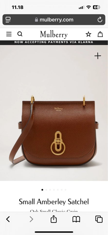 Crossbody, Mulberry, bøffellæder