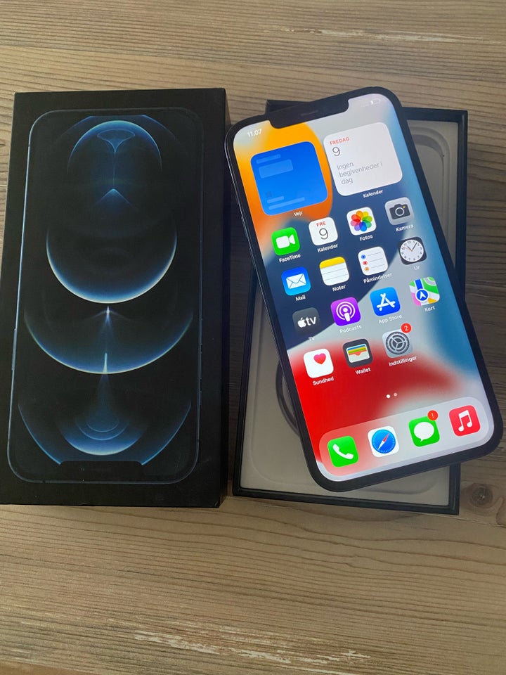 iPhone 12 Pro, 128 GB, sort