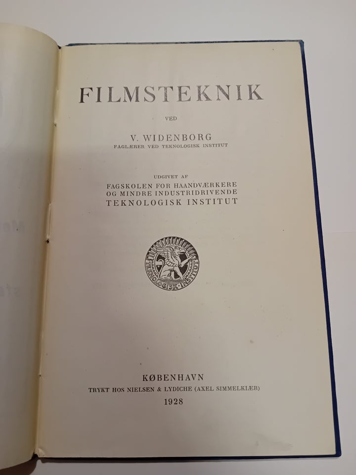 Filmsteknik, V. Widenborg, emne: